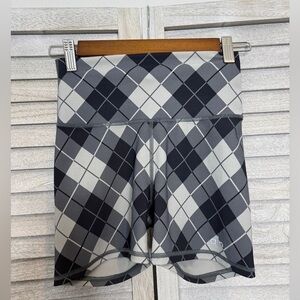 Alo Yoga 4” Vapor High Waist Argyle Shorts Women’s Size XXS